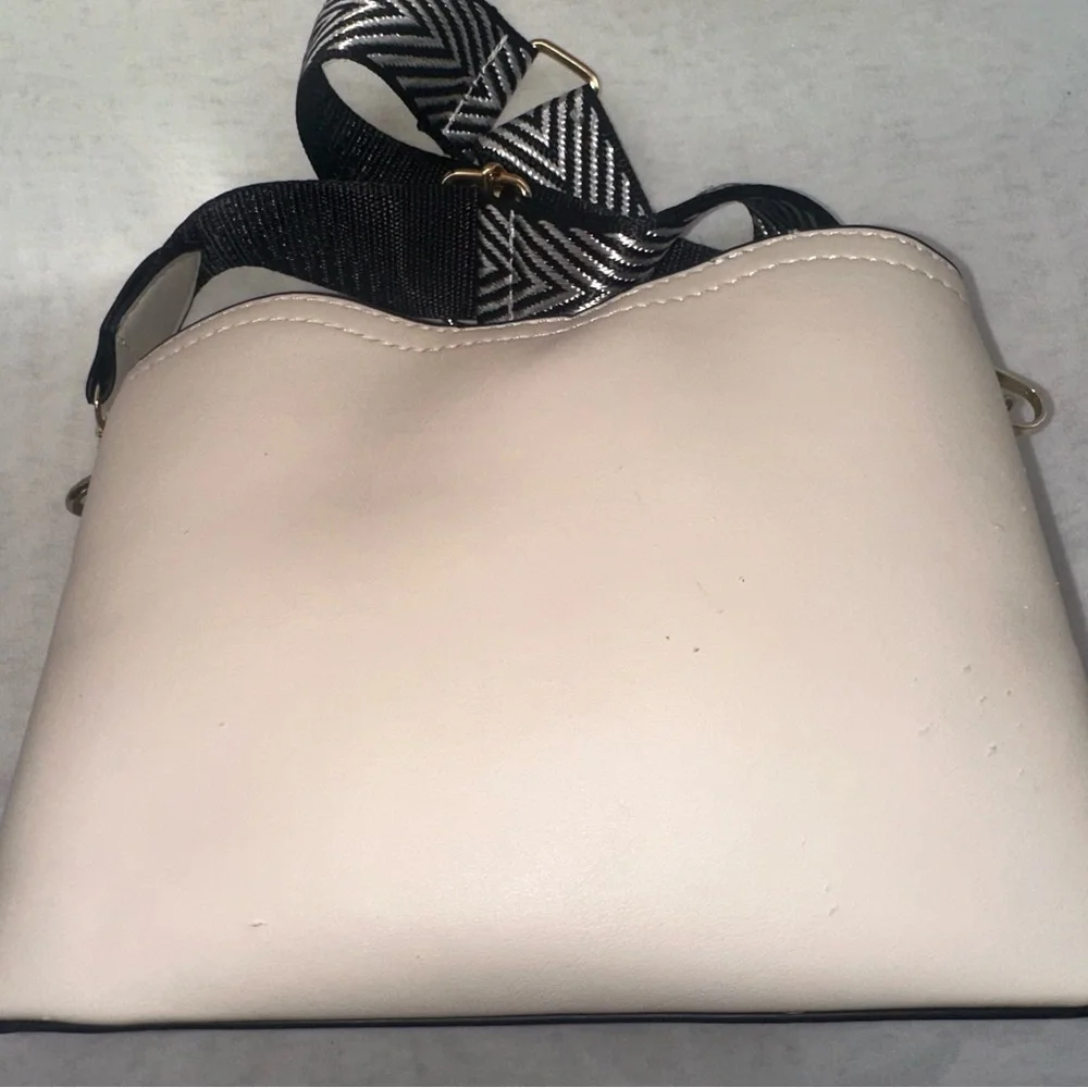 Chic Cream Butterfly Crossbody Bag